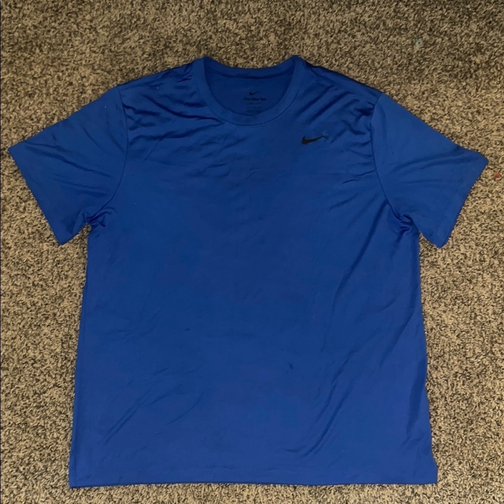Nike Men's Royal Blue Dry Fit Short Sleeve Tee - Picture 1 of 7